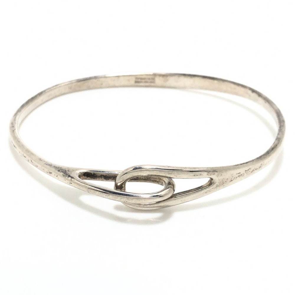 Tiffany Bangle Double Loop Chain Silver - image 1